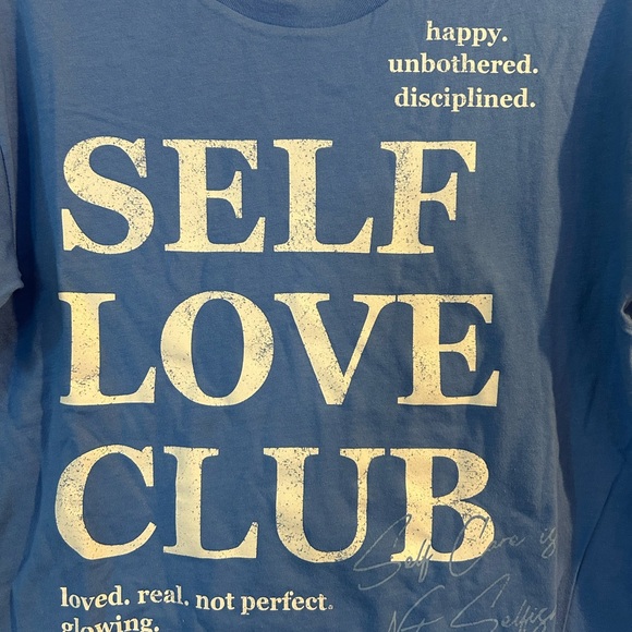Grayson Threads Blue and White Self Love Club Tee - Picture 3 of 3